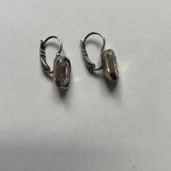 Jade and Jasper Silver Crystal Earrings - Picture 2 of 3